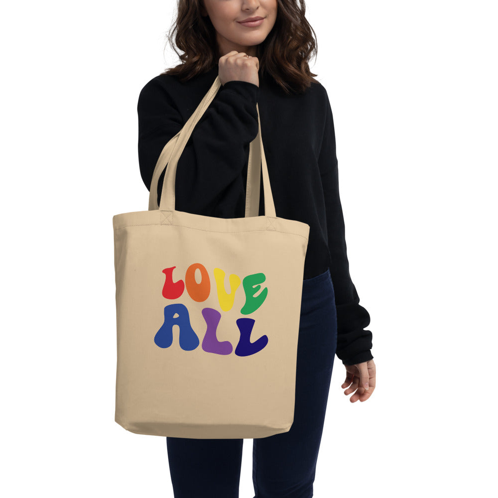 Pride Tote Bag Handmade LGBTQ Tote Bag Love is Love 